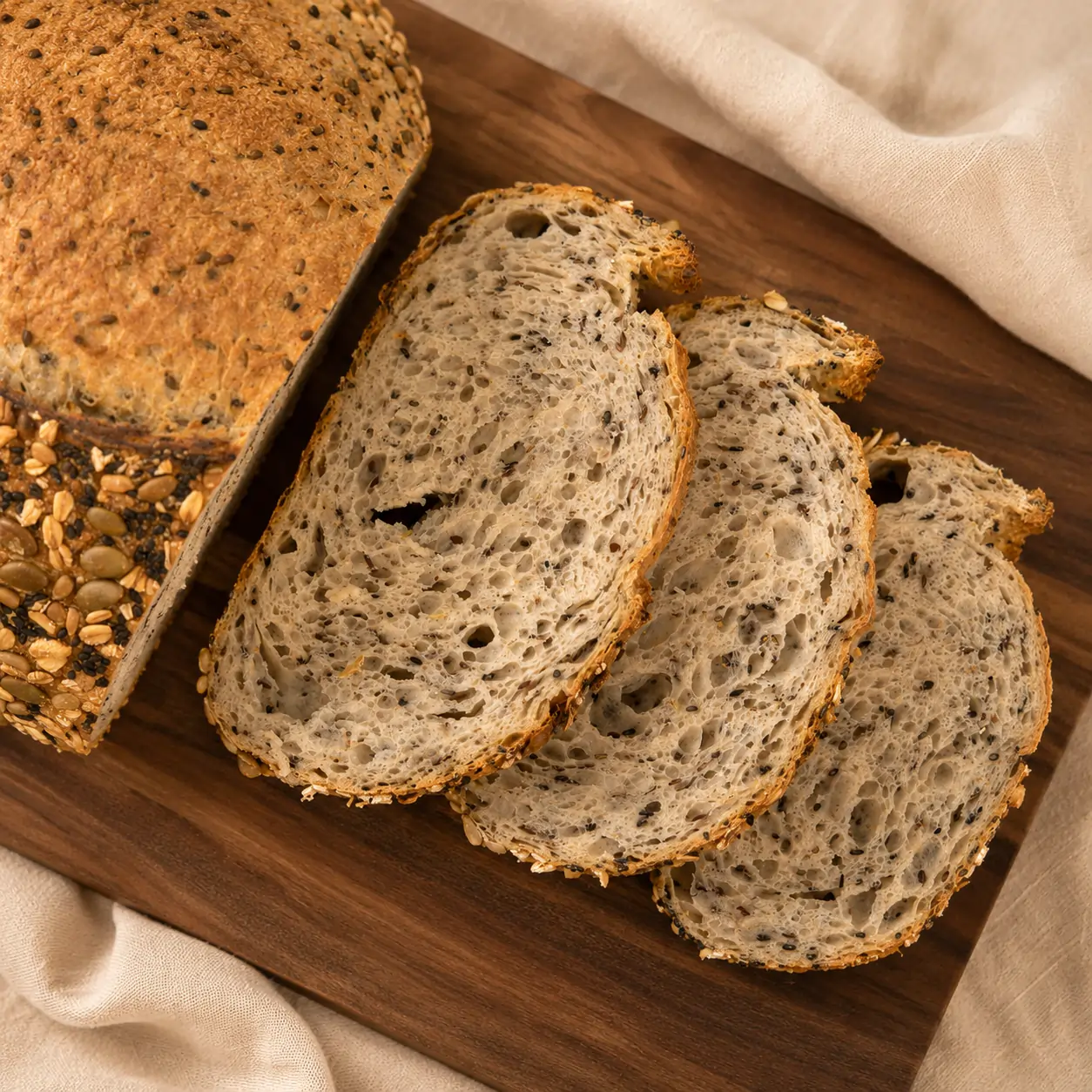 6-Seed Multigrain Sourdough — inside