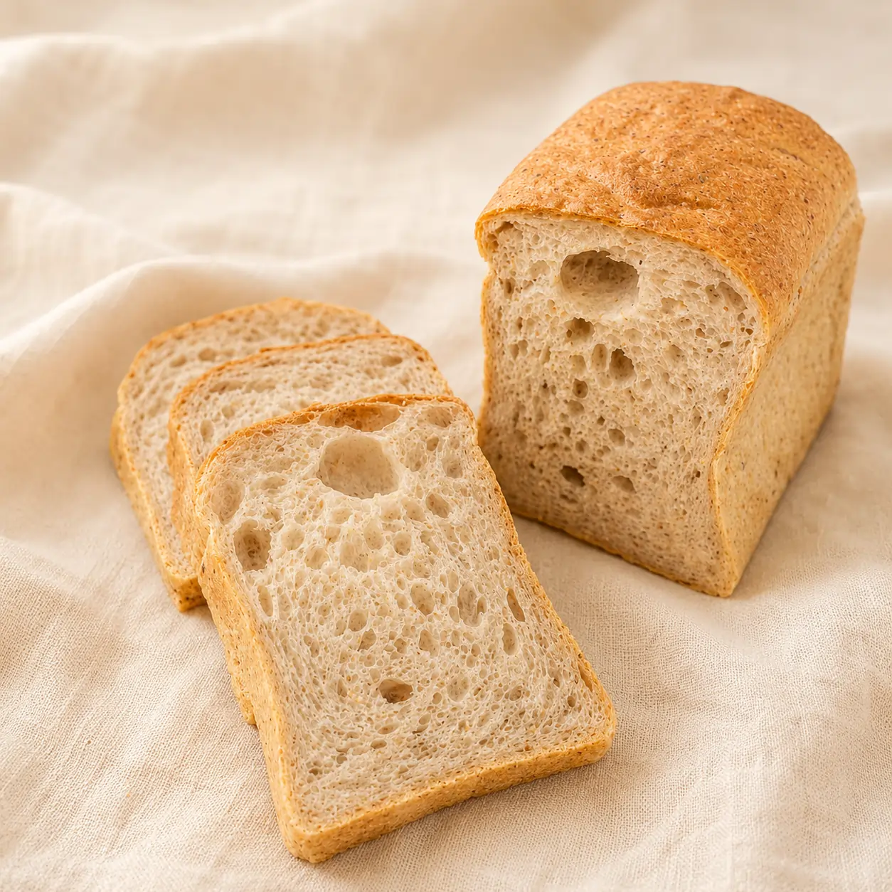 Hemp Seed Whole-Wheat Milk Bread — inside