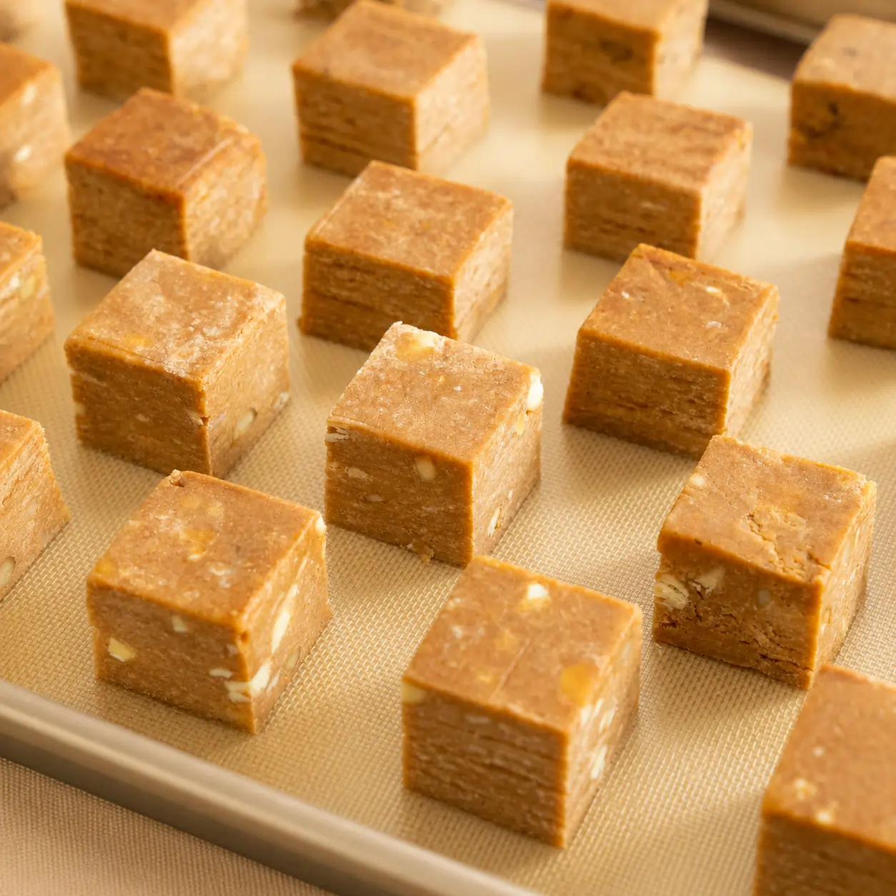 White Chocolate & Macadamia — serving idea
